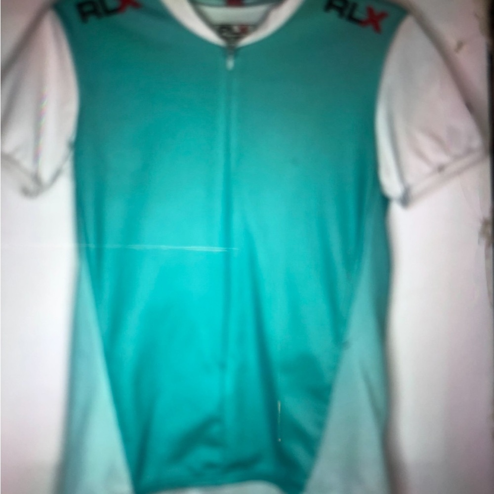 Polo by Ralph Lauren women’s Teal and White Jersey. Excellent condition.